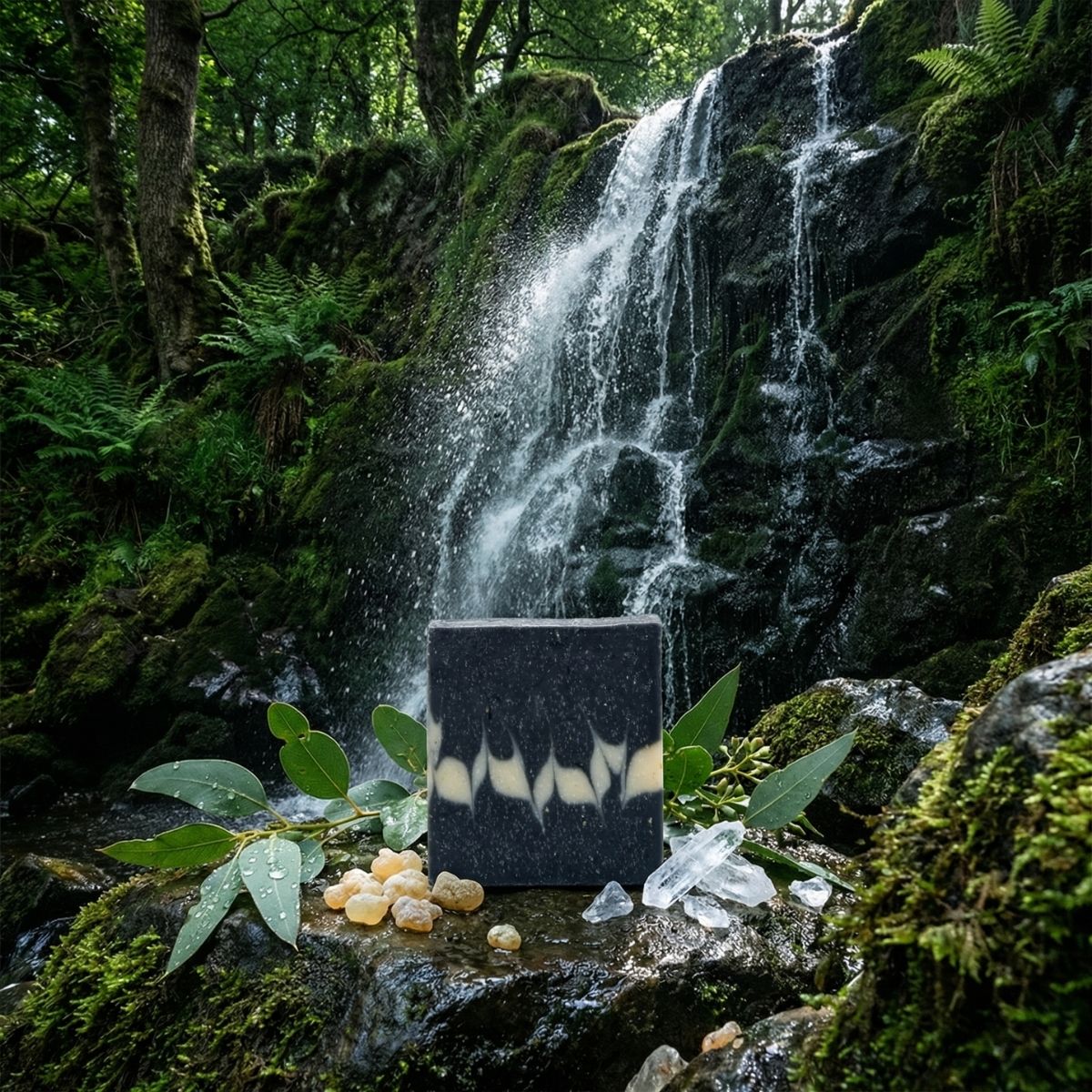 The Black Stuff Wicklow Waterfalls sapone uomo mentolo eucalipto