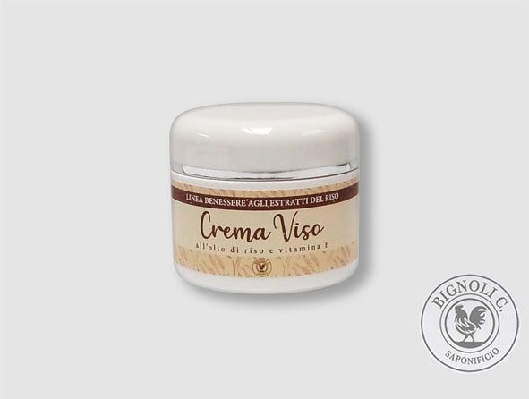 Saponificio Bignoli Riso Crema Viso Olio di Riso 50 ml Idratante