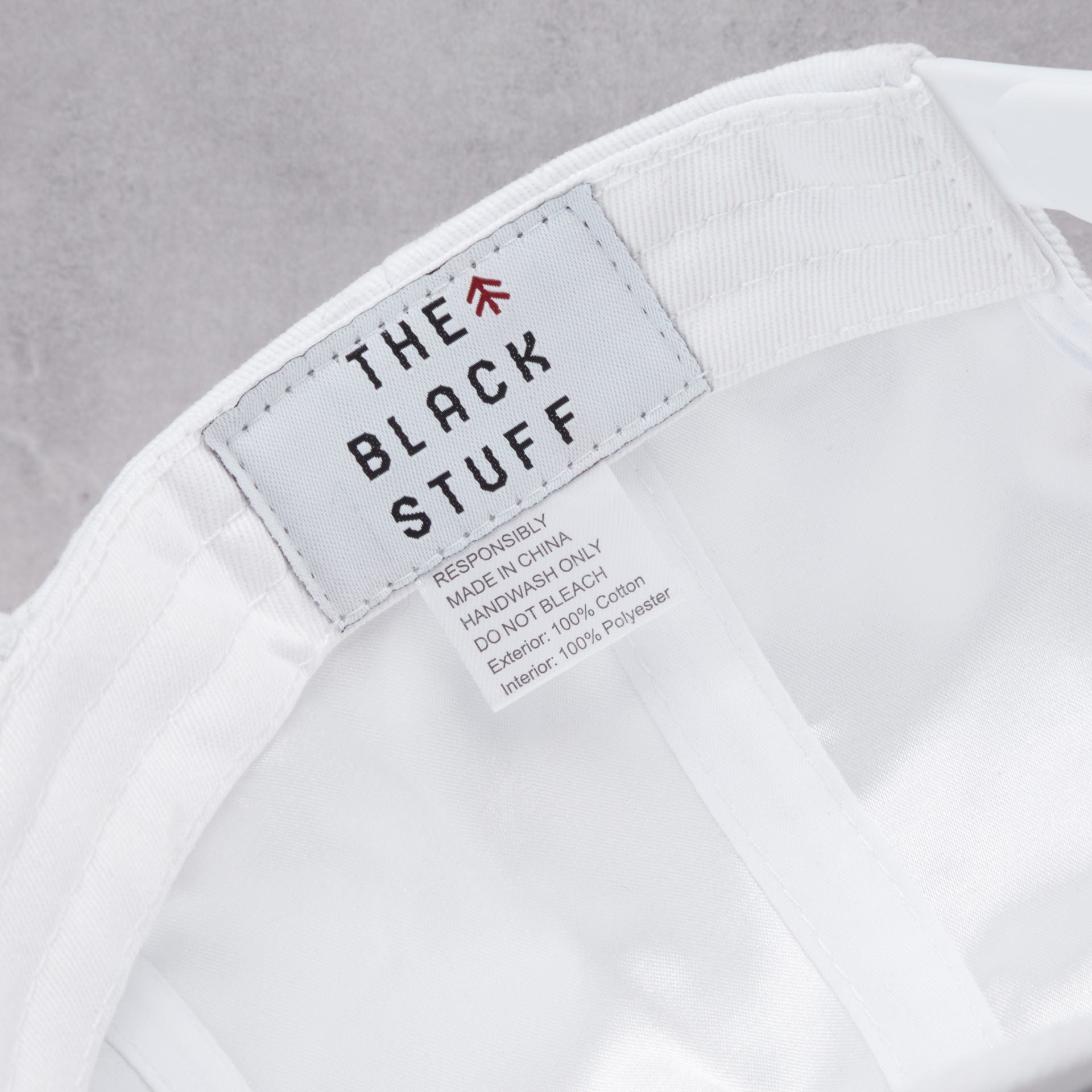 The Black Stuff Hats cappellino bianco taglia unica regolabile