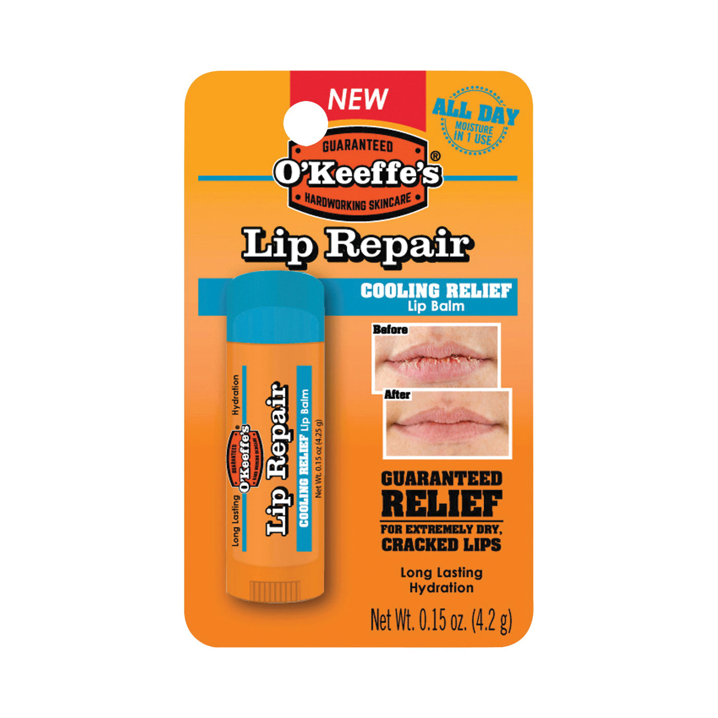 O'Keeffe's Cooling Relief balsamo labbra 0.15 Oz screpolate