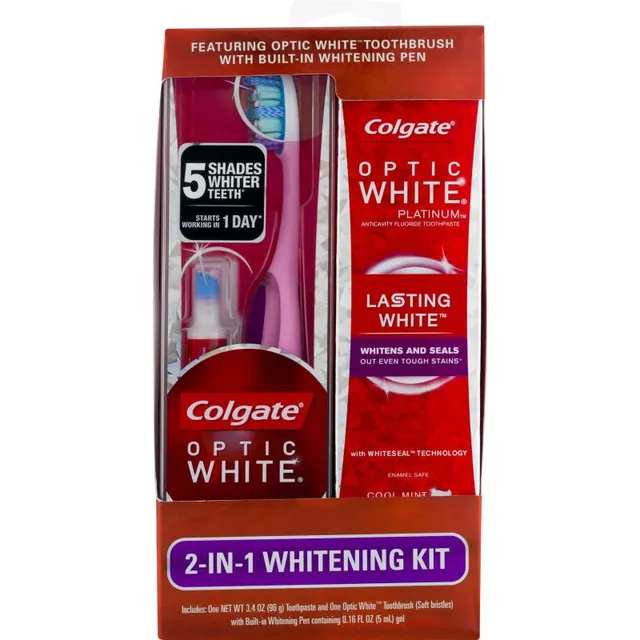 Colgate Optic White Kit Sbiancante Denti 2 in 1
