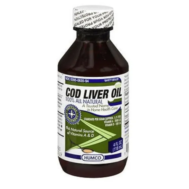 Humco Cod Liver Oil olio fegato di merluzzo 118 ml vit A+D