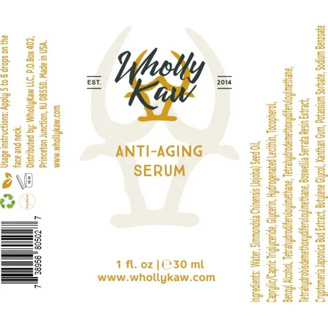 Wholly Kaw Anti Aging siero viso 30 ml idratante