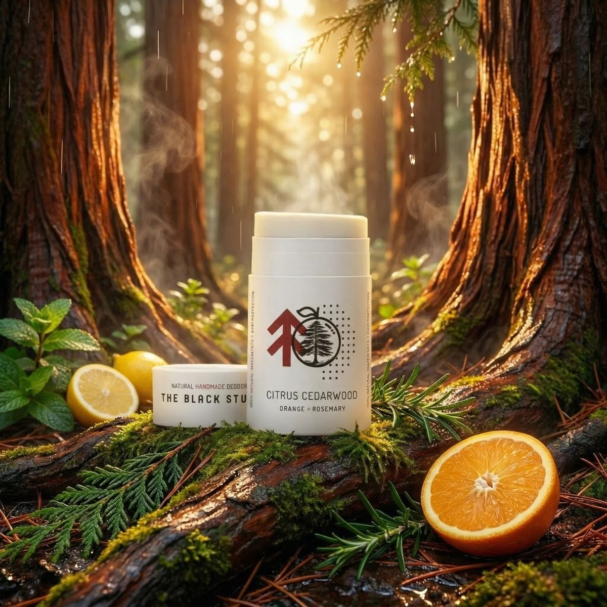 The Black Stuff Citrus Cedarwood Blast deodorante naturale sensibile