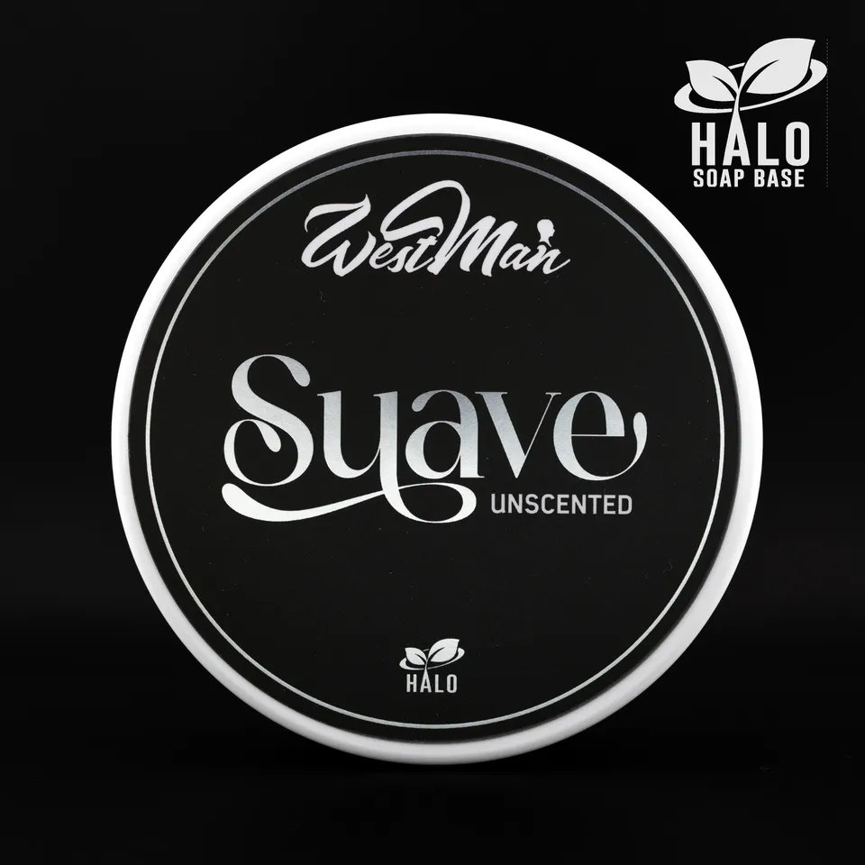 Westman Shaving Halo Suave sapone da barba senza profumo 120g