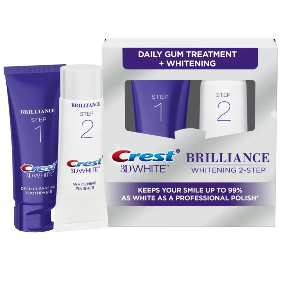 Crest 3D White Dentifricio Sbiancante Kit 2 Pezzi