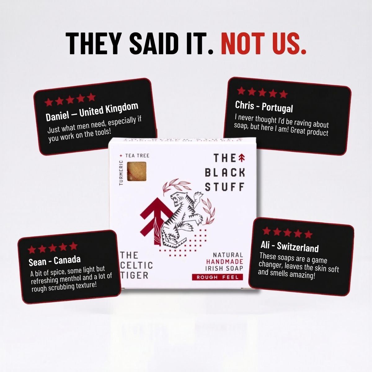 The Black Stuff Celtic Tiger saponetta uomo esfoliante mentolo