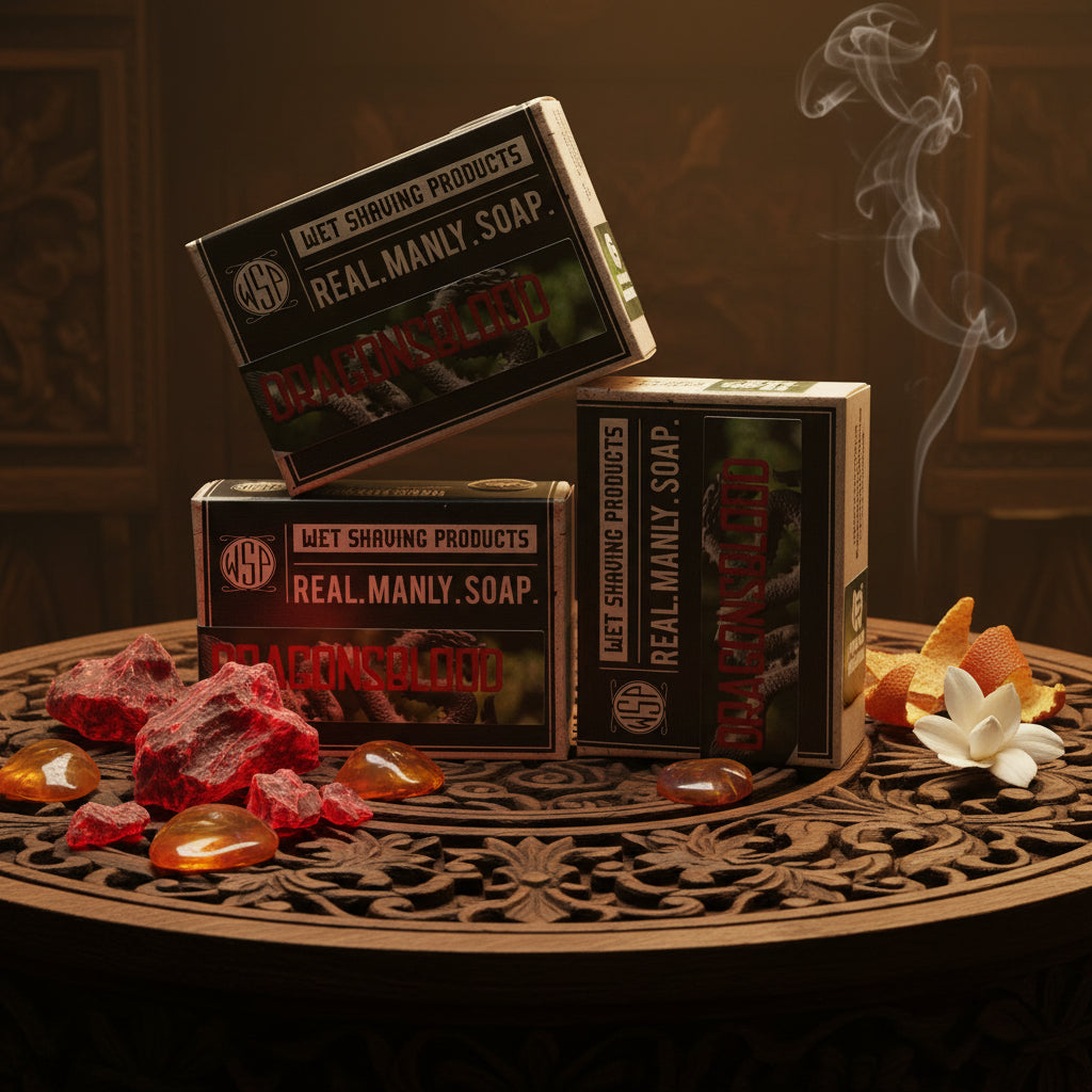 Wet Shaving Products Bar Soap saponetta uomo Dragon's Blood singola