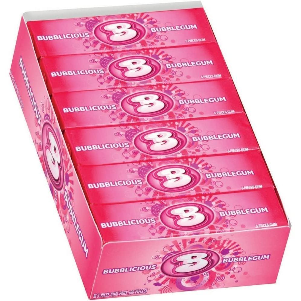Bubblicious Original chewing gum 5 pezzi gusto classico
