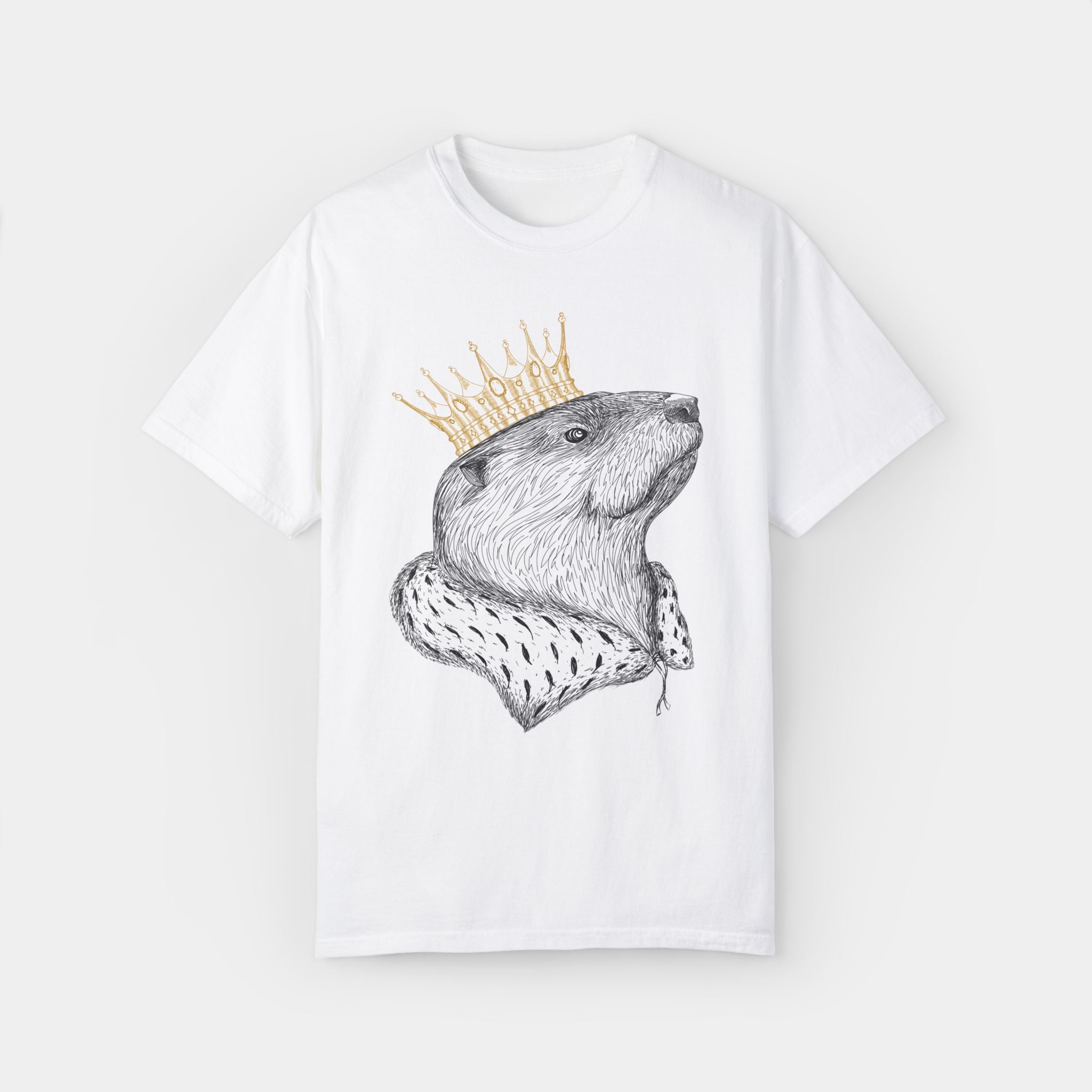 Noble Otter The Noble Otter maglietta White cotone unisex