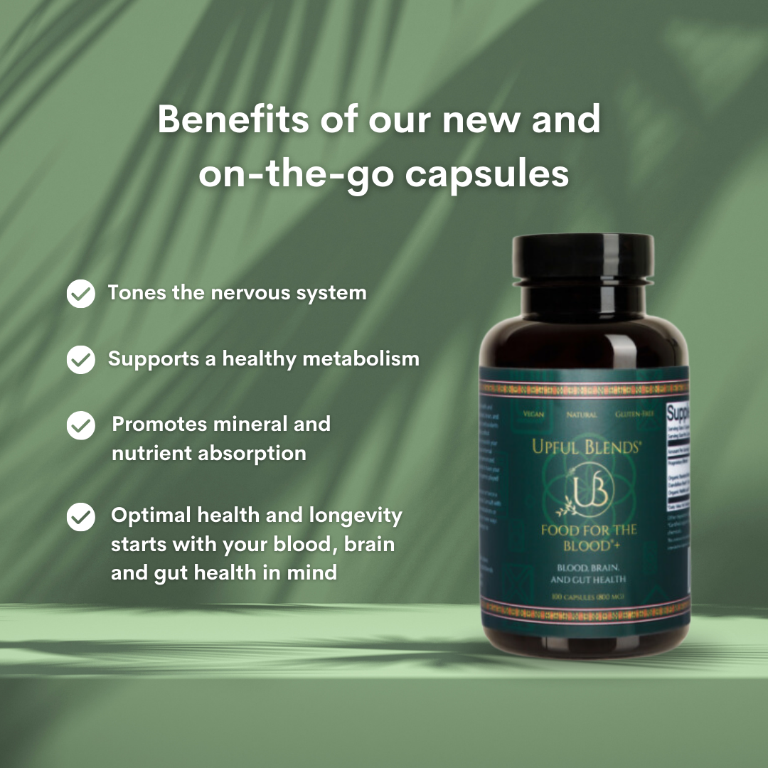 Upful Blends Food for Blood+ Capsule Erbe 100 Pz
