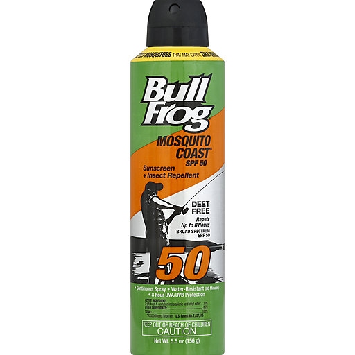 BullFrog Mosquito Coast Spray Solare SPF 50 156 g 2 in 1