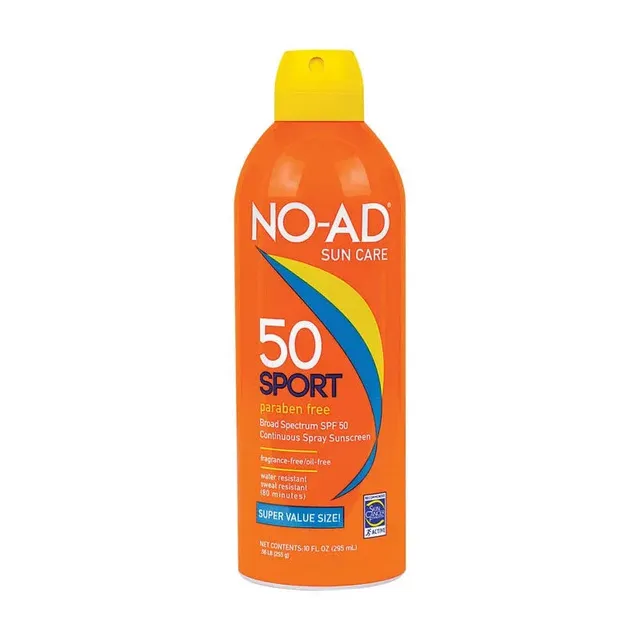NO-AD Sport Spray Solare SPF 50 senza profumo