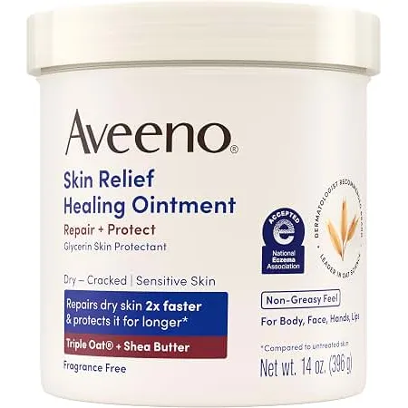 Aveeno Skin Relief Healing Ointment unguento pelle secca 396 g