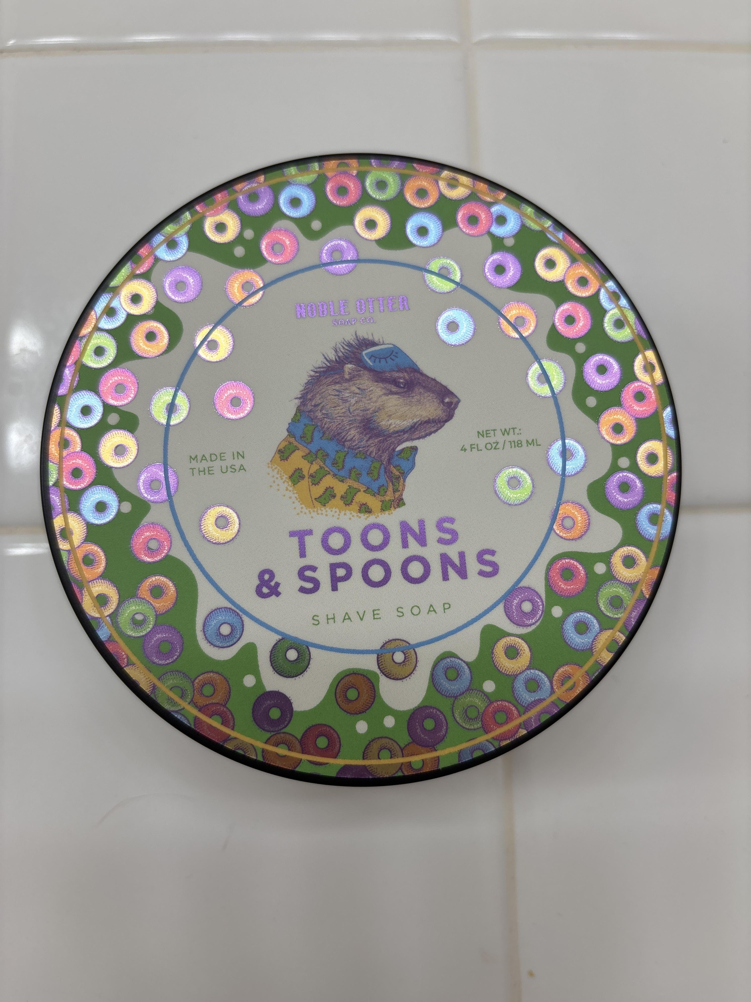 Noble Otter Toons & Spoons sapone da barba fruttato 113 g
