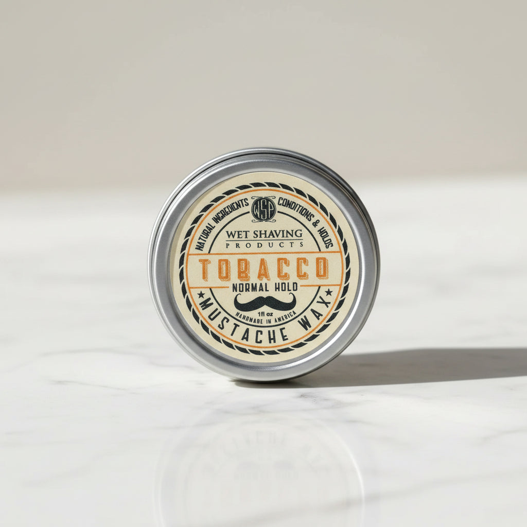 Wet Shaving Products Tobacco cera baffi naturale tenuta normale