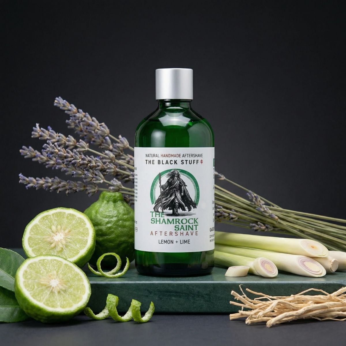 The Black Stuff Shamrock Saint Aftershave Splash 100ml lenitivo
