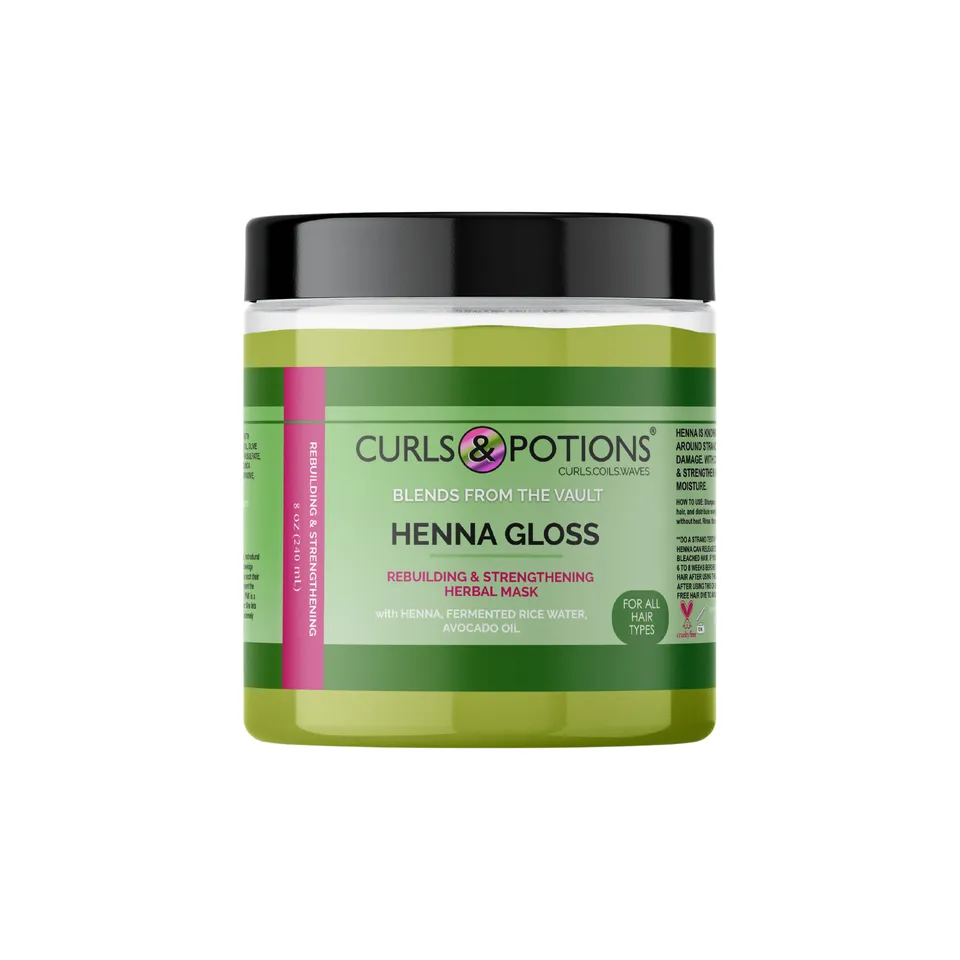 Curls & Potions Blends Henna Gloss maschera capelli vasetto