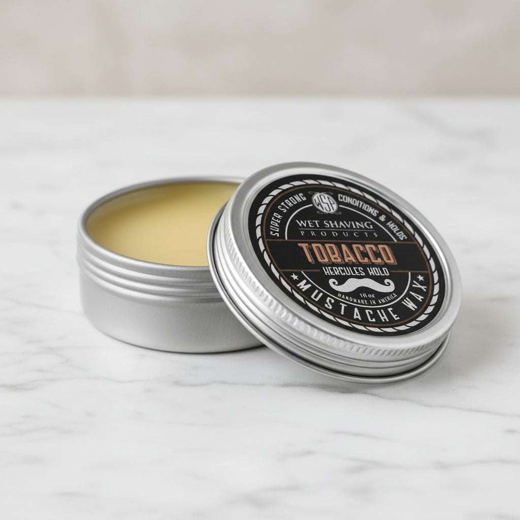 Wet Shaving Products Tobacco cera baffi naturale tenuta normale
