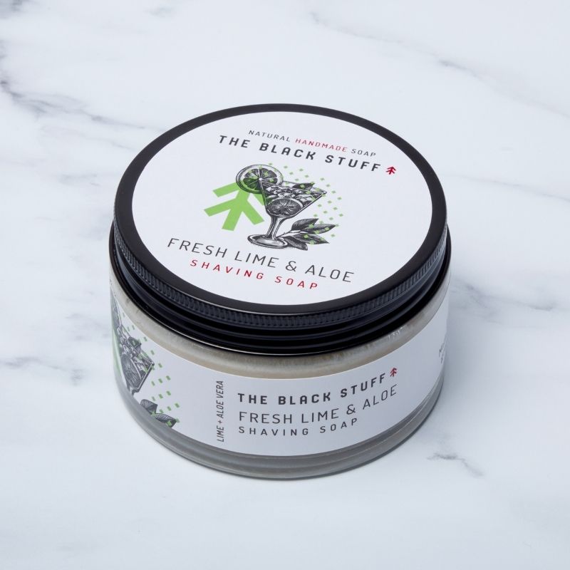 The Black Stuff Fresh Lime set rasatura sapone + dopobarba lime