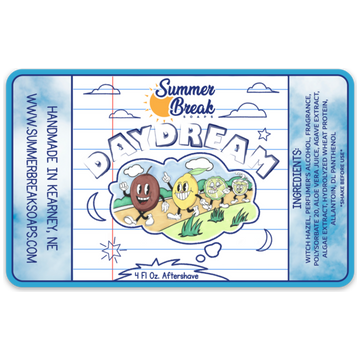 Summer Break Soaps Daydream dopobarba 4oz agrumato fresco