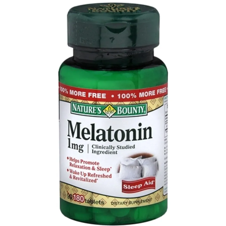 Nature's Bounty melatonina 1 mg compresse sonno