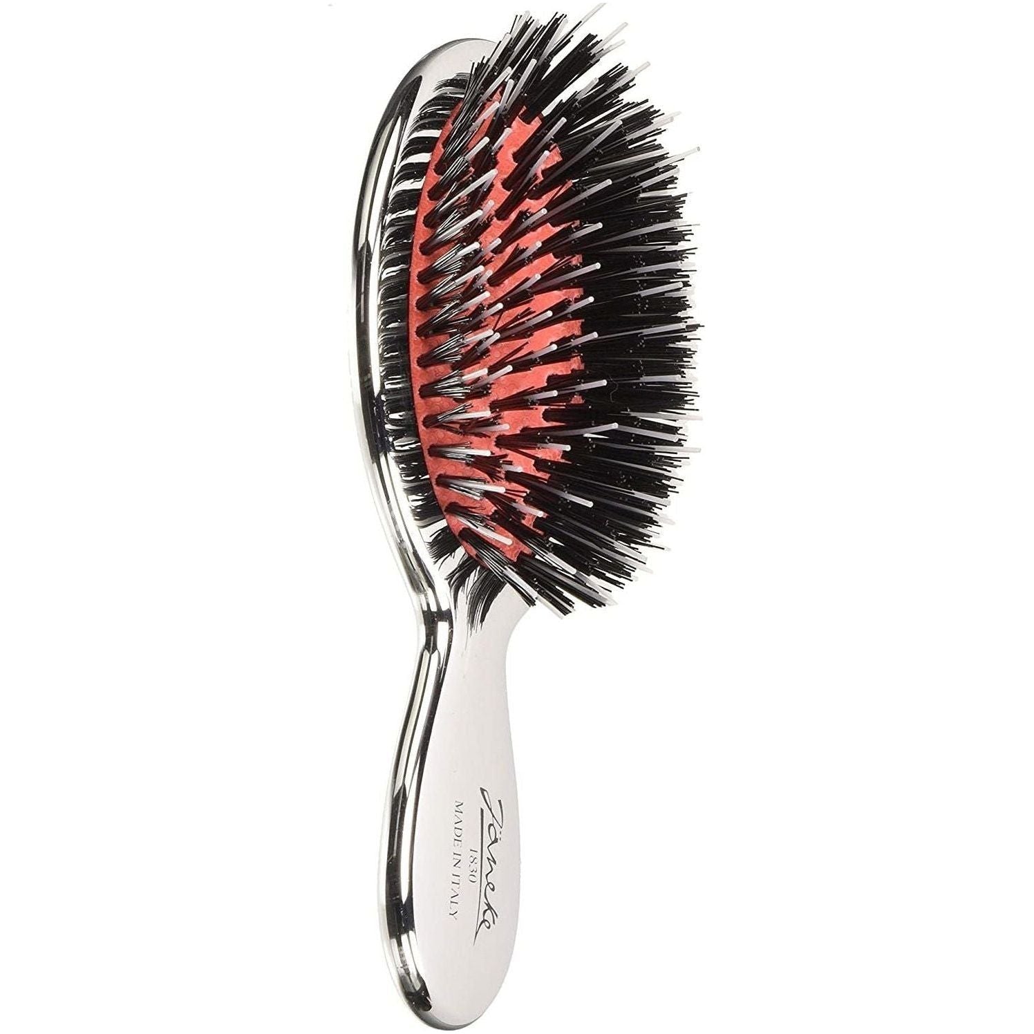 Janeke Mini spazzola capelli cromata viaggio
