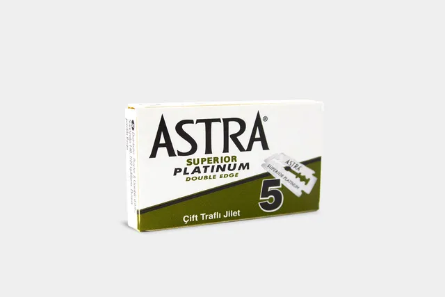 Astra Platinum Lamette Barba Double Edge 5 Pezzi