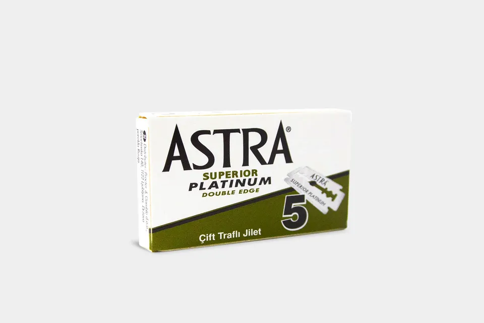 Astra Platinum Lamette Barba Double Edge 5 Pezzi