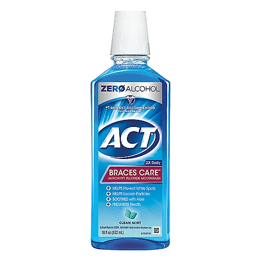 ACT Braces Care Colluttorio menta 18 oz apparecchio