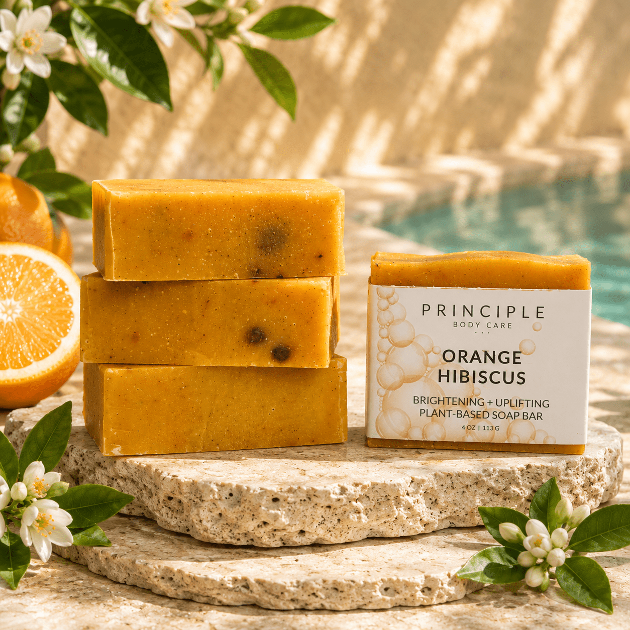Principle Arancia Ibisco Saponetta Solida 113 g Karitè