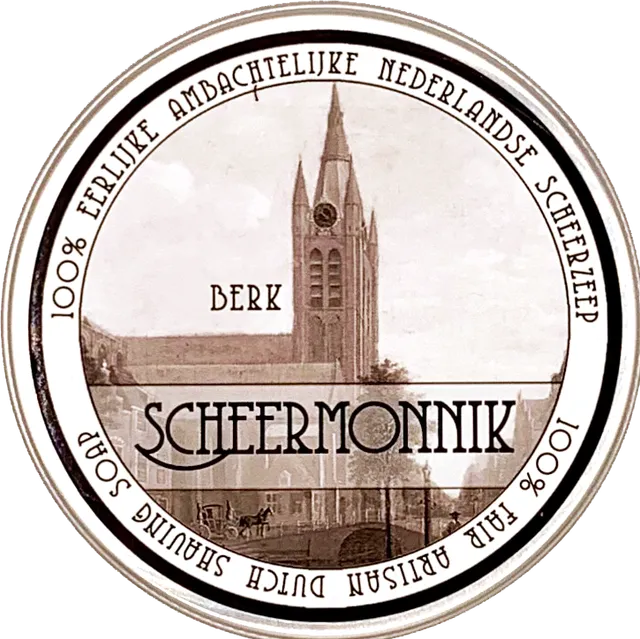 Scheermonnik Scheerzepen Berk Sapone da Barba 75g Sandalo