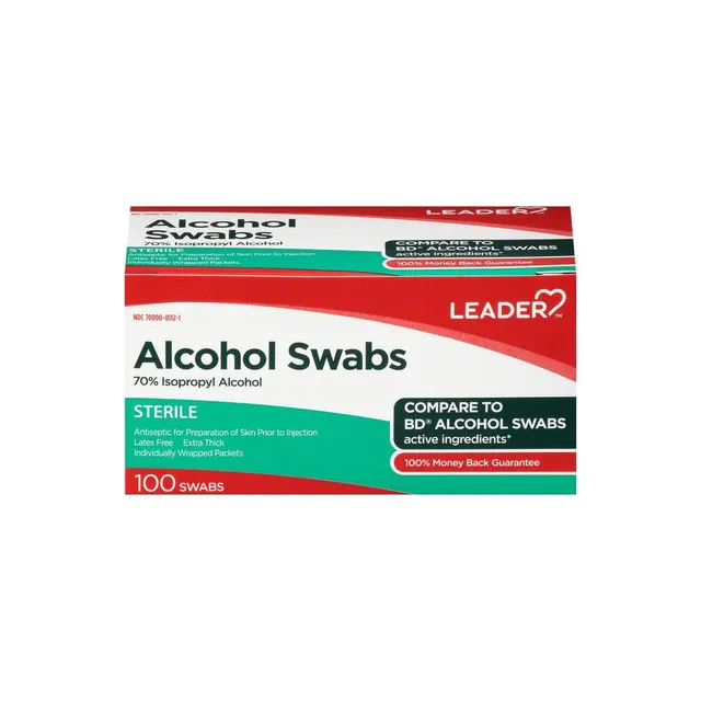 Leader Alcohol 70% tamponi alcol monodose 100 pezzi