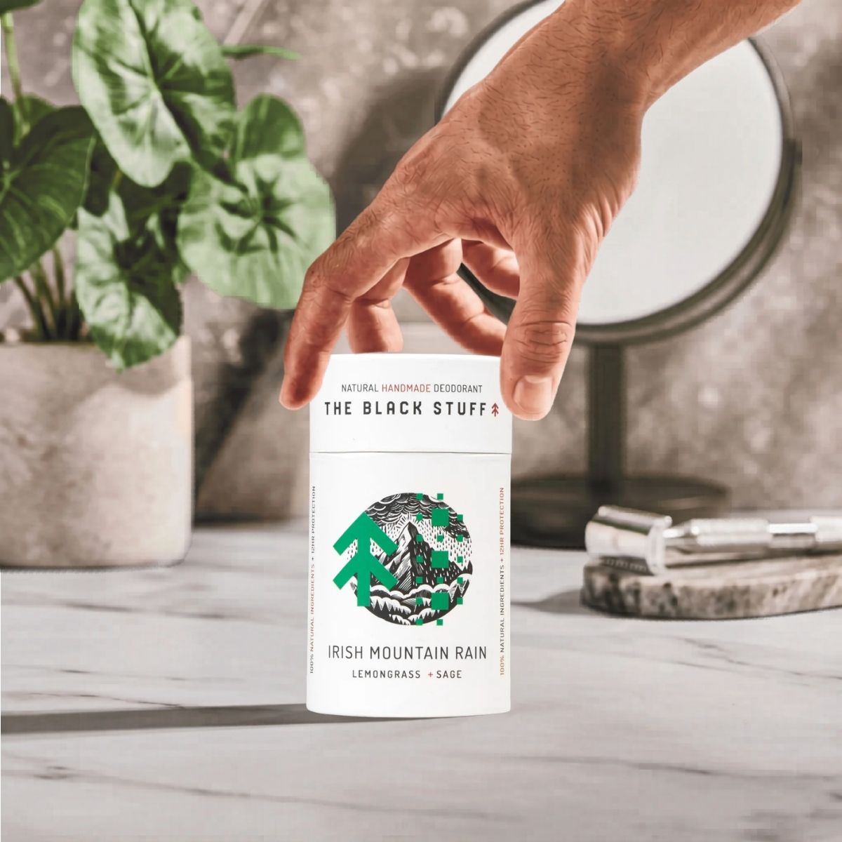 The Black Stuff Irish Mountain Rain deodorante solido