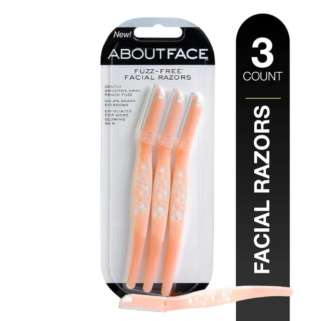 About Face Rasoio Viso Donna Peluria 3 Pezzi