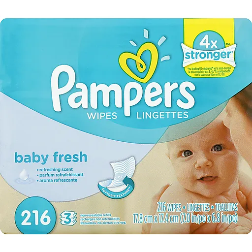 Pampers Baby Fresh Salviettine 3x72 pz Senza Alcol