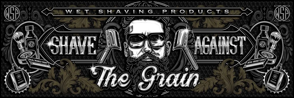 Wet Shaving Products adesivo auto Shave Against Grain 23x7 cm