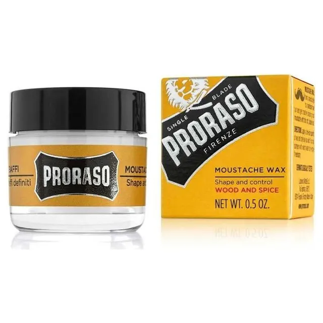 Proraso Single Blade cera baffi 15 ml legno e spezie