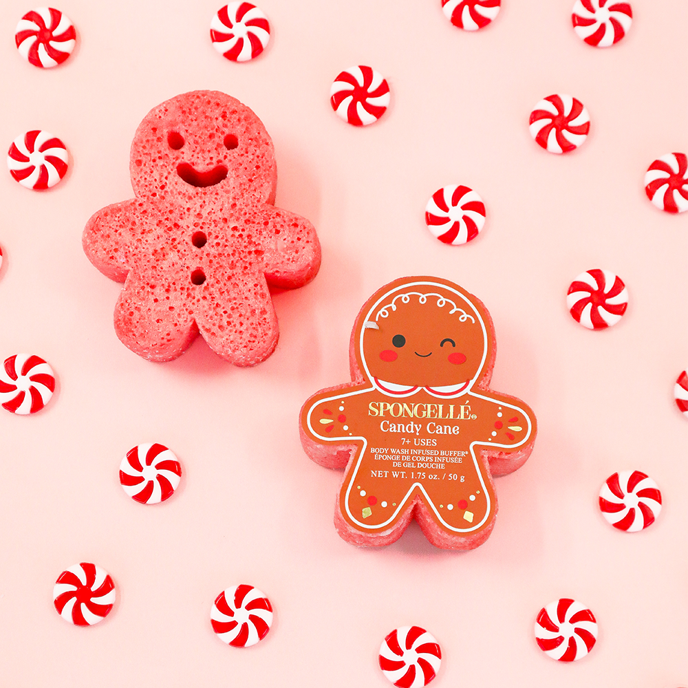 Spongellé Candy Cane buffer corpo gingerbread 7+ usi