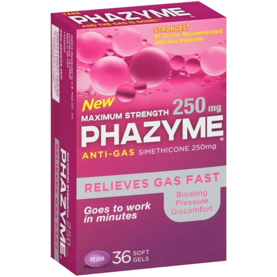Phazyme Maximum Strength antigas simeticone 250 mg softgel