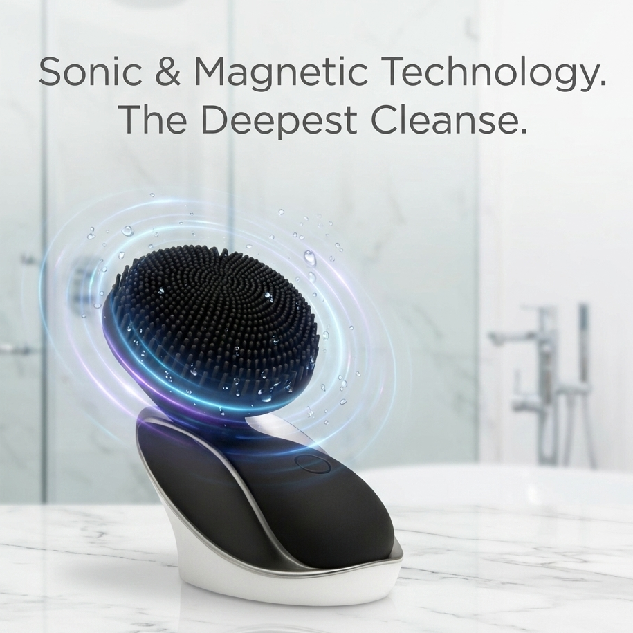 ZAQ Tara Sonic Spazzola Pulizia Viso Nera Sonica