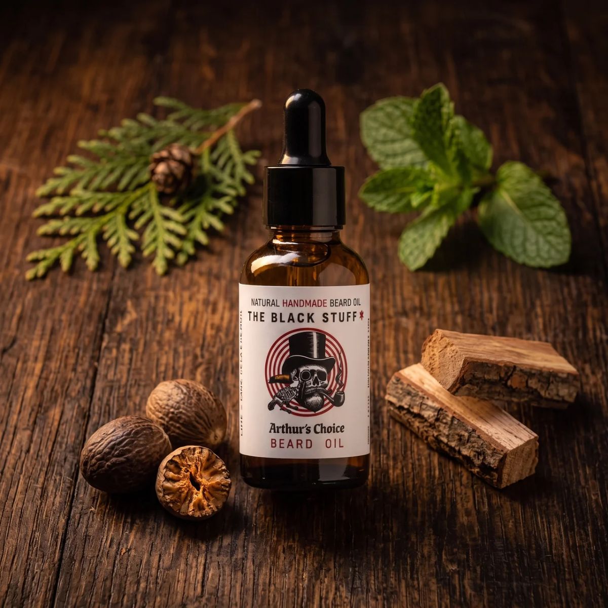 The Black Stuff Arthur's Choice olio da barba 60ml idratante
