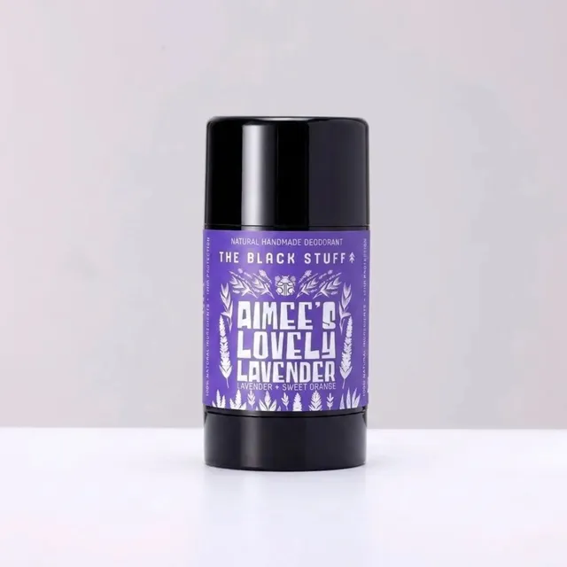 The Black Stuff Natural Deodorant deodorante Aimees Lavender arancia