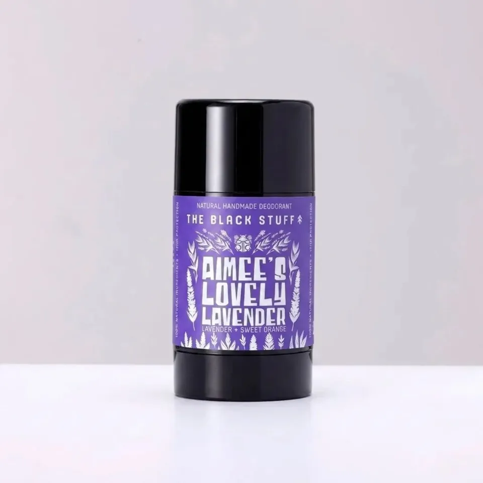 The Black Stuff Natural Deodorant deodorante Aimees Lavender arancia