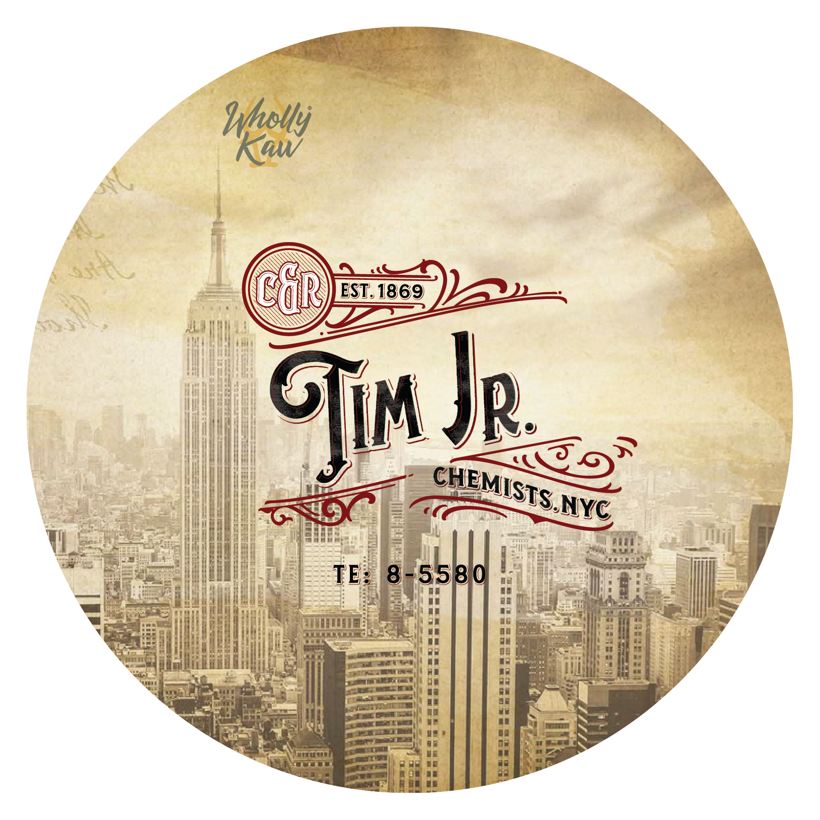 Wholly Kaw Tim Jr set sapone barba + dopobarba geranio