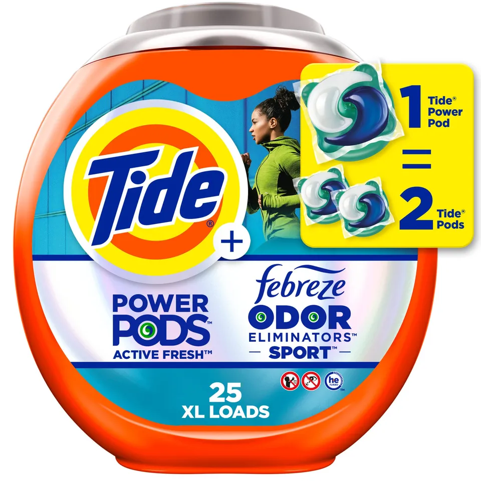 Tide Power Pods Sport Detersivo 25 capsule Febreze
