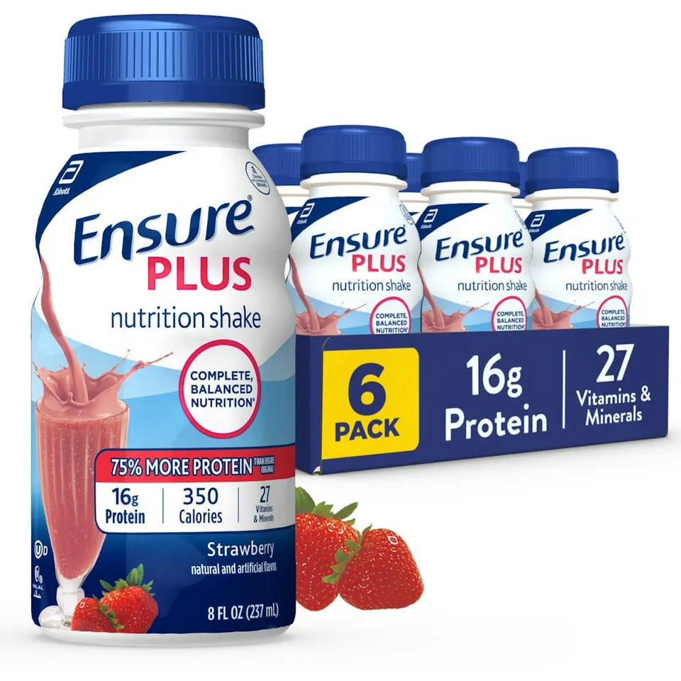 Ensure Plus Nutrition Shake Bevanda Fragola Proteica 6x8 fl oz