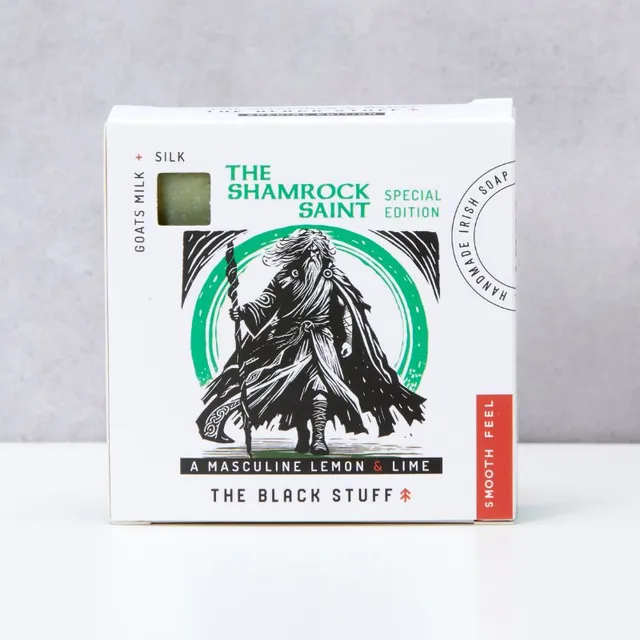 The Black Stuff Shamrock Saint saponetta uomo limone 130g