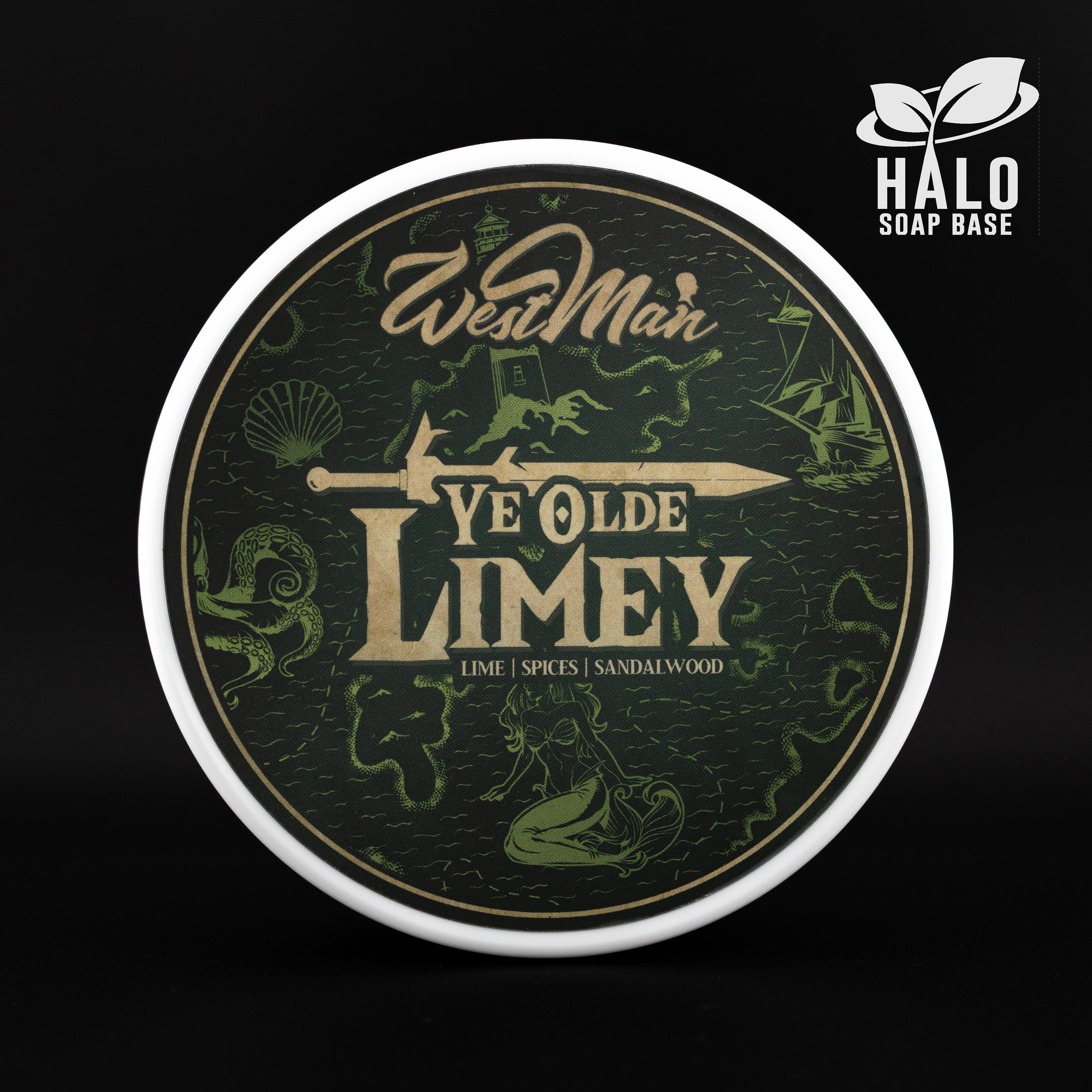 Westman Shaving Halo Ye Olde Limey sapone barba 120g lime