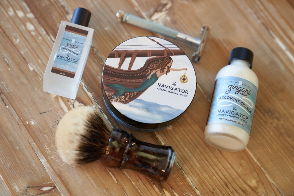 Zingari Man The Navigator Sapone da Barba Marino 142 g